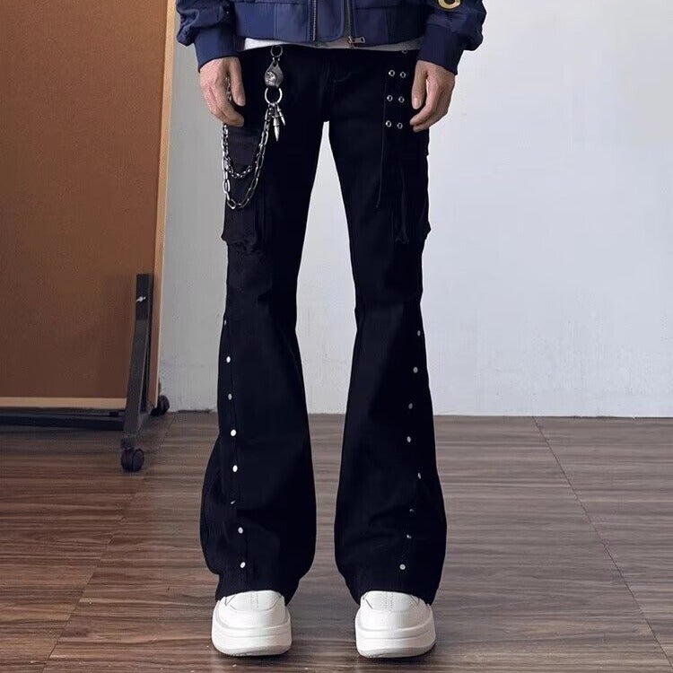 Unisex Classic Denim Jeans Loose Fit Daily Outdoor Wear - Image 3