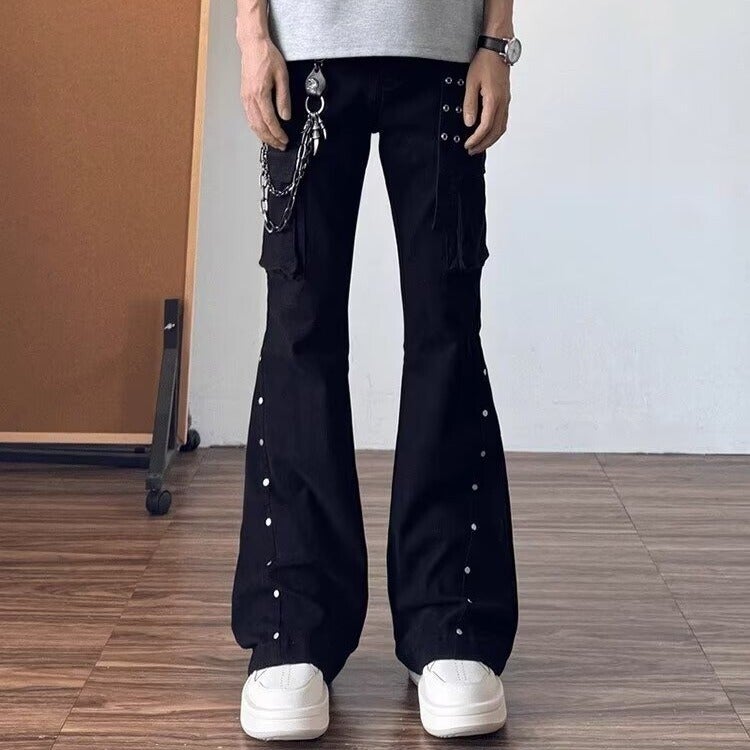 Unisex Classic Denim Jeans Loose Fit Daily Outdoor Wear - Image 1