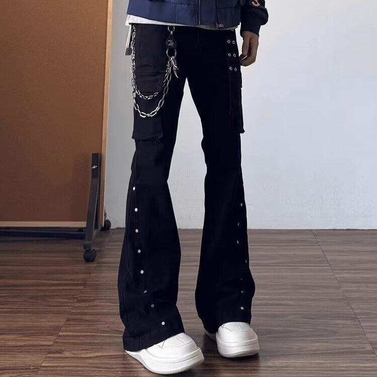 Unisex Classic Denim Jeans Loose Fit Daily Outdoor Wear - Image 5