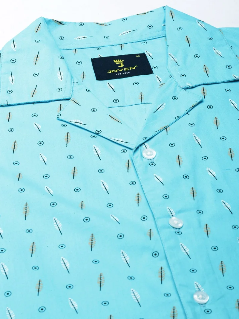 Joven  Mint Green Casual Shirt for Men for Men | Best Price UAE