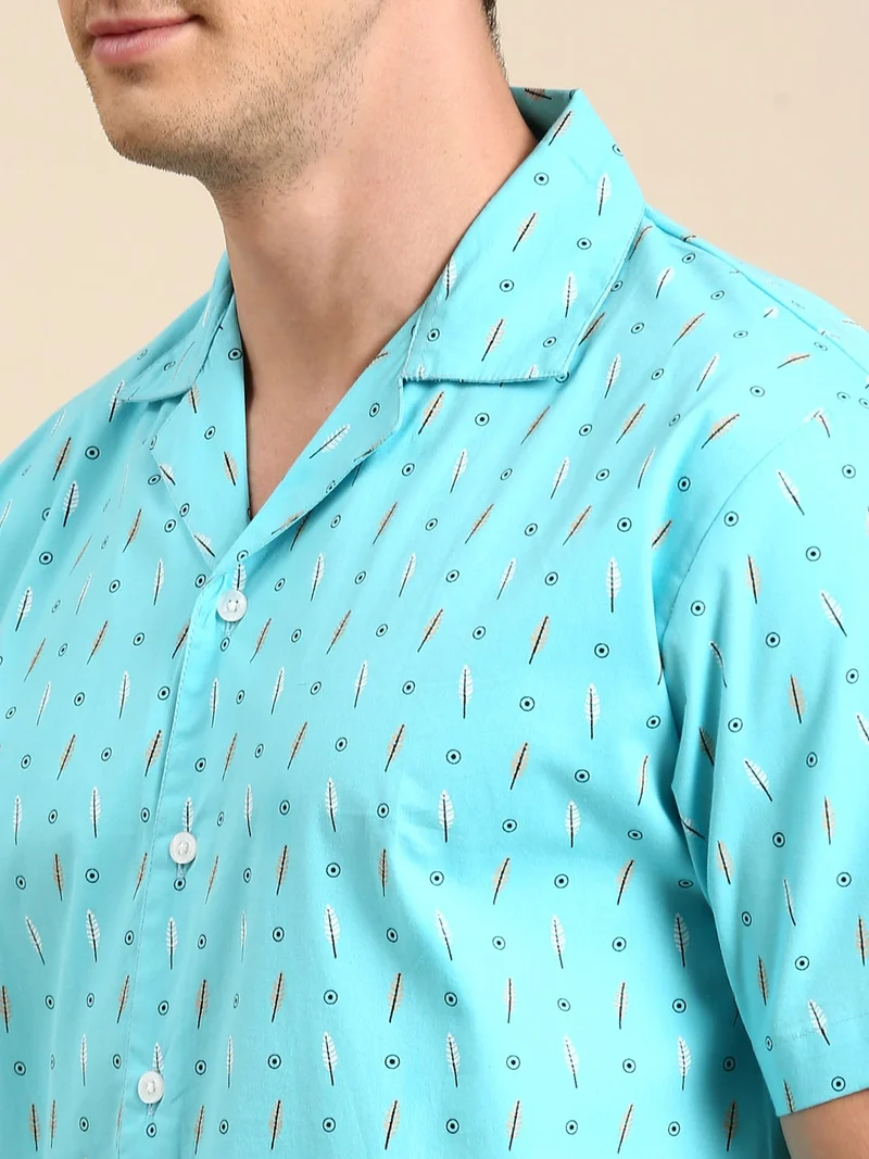Joven  Mint Green Casual Shirt for Men for Men | Best Price UAE