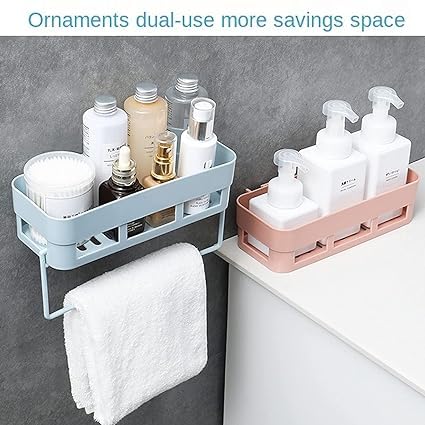 Multipurpose Plastic Bathroom Kitchen Office Organizer Rack Bathroom Holder WhiteMultipurpose Plastic Bathroom Kitchen Office Organizer Rack Bathroom Holder White  - Image 3