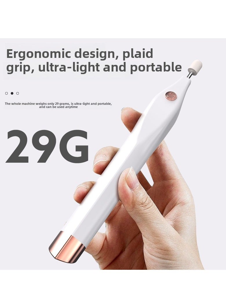 جلوسكي الكهربائية مانيكير مجموعة الأظافر حفرة ملف طاحونة كيت التغذية إزالة كالوس الأظافر العازلة ملمع الأظافر فن كيت التغذية للأظافر للمنزل صالون أبيض - Image 2