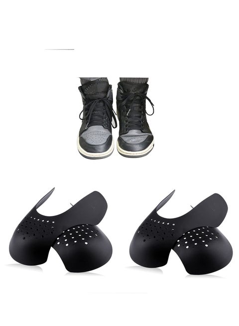 Shoe TreeSneaker, Crease Protector, Shoes Anti Wrinkle Shields, Toe Box No Creases Reduce, Insert Stopper Gaurds Preventer Feilds Against for Running Casual Shoes (2 Pairs)