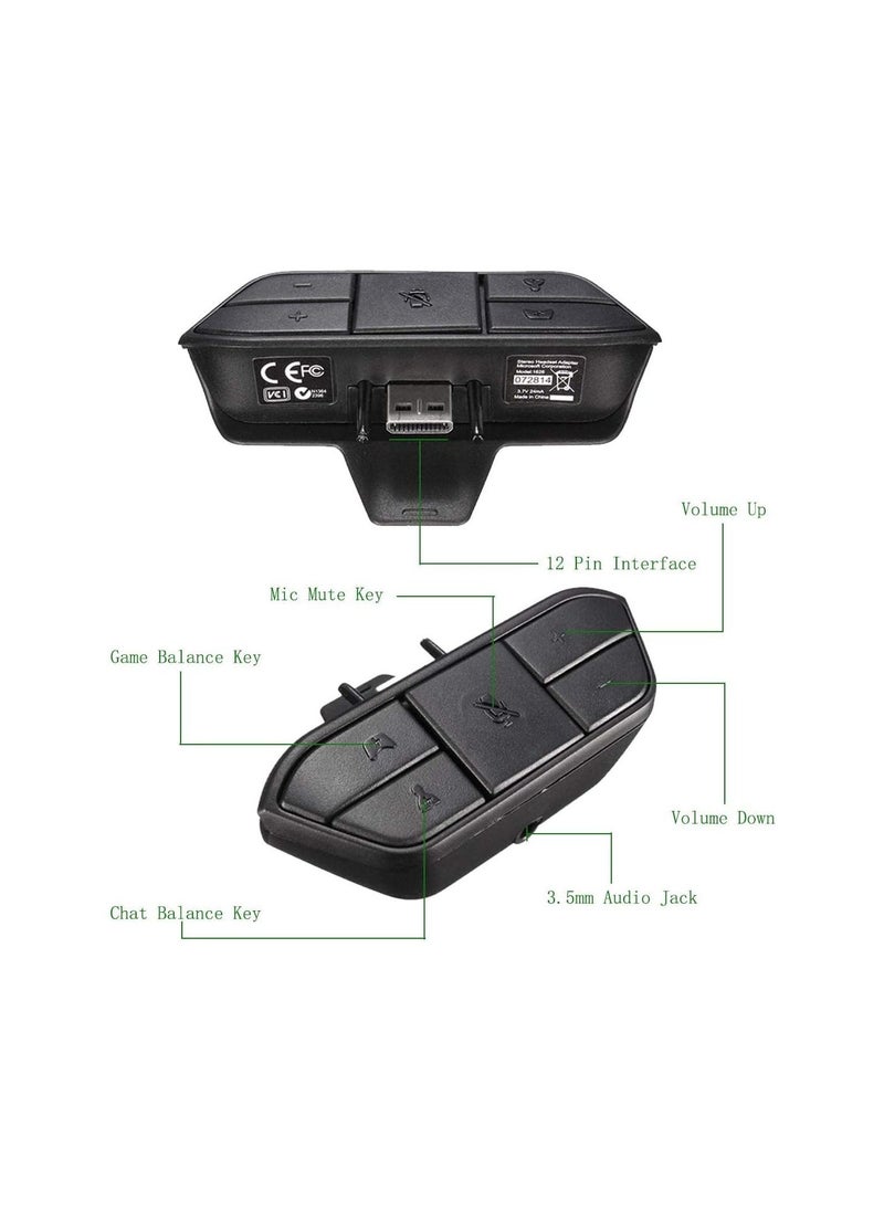 general Stereo Headset Adapter for Xbox One, Audio Mic Headphone Converter, Adjust Audio Balance (Game Sound and Voice Chat), Volume, Mic Directly - Image 1