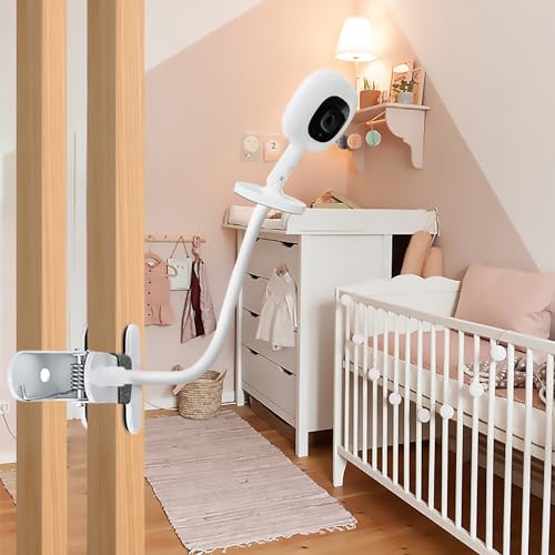 AISVAN Baby Monitor Mount Compatible with Nanit Pro Smart Baby Monitor & Flex Stand ,Also for Cameras with 1/4 Screw Mount Flexible Long Gooseneck ArmBaby Camera Holder Stand Without Tools - Image 3