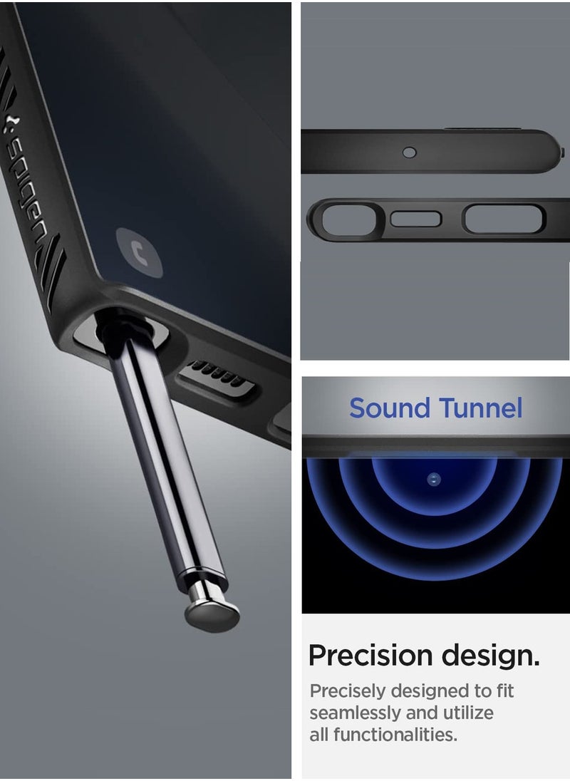 Spigen - Liquid Air Samsung Galaxy S22 ULTRA Case Cover - Black - Image 1