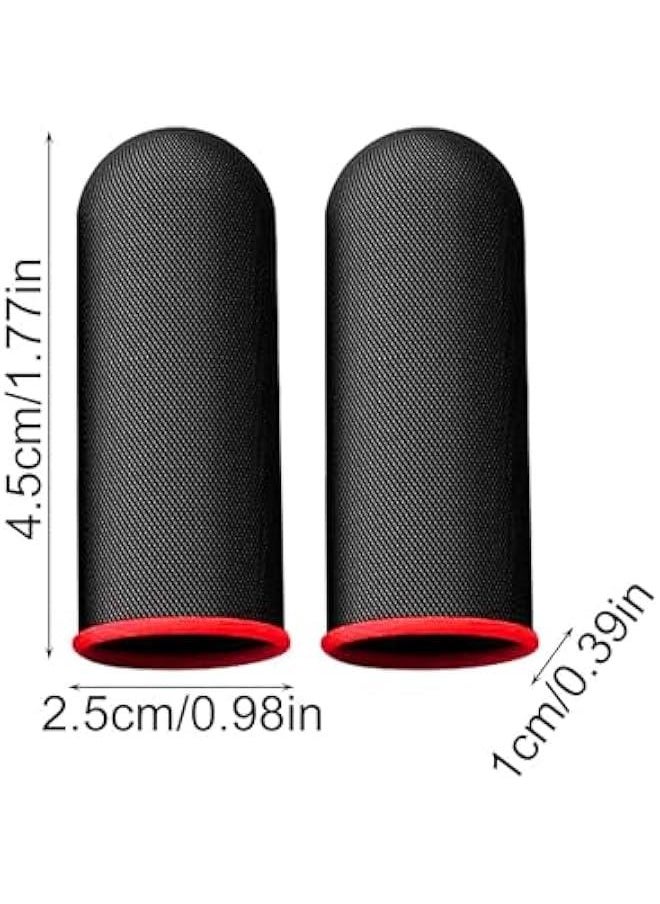 Mobile Game Finger Sleeve - 2PC Breathable Carbon Fiber Finger Sleeves | Comfortable Game Finger Sleeves | Finger Sleeves For Enhance Finger Sensitivity | Comfortable Game Finger Covers | Fiber Fing