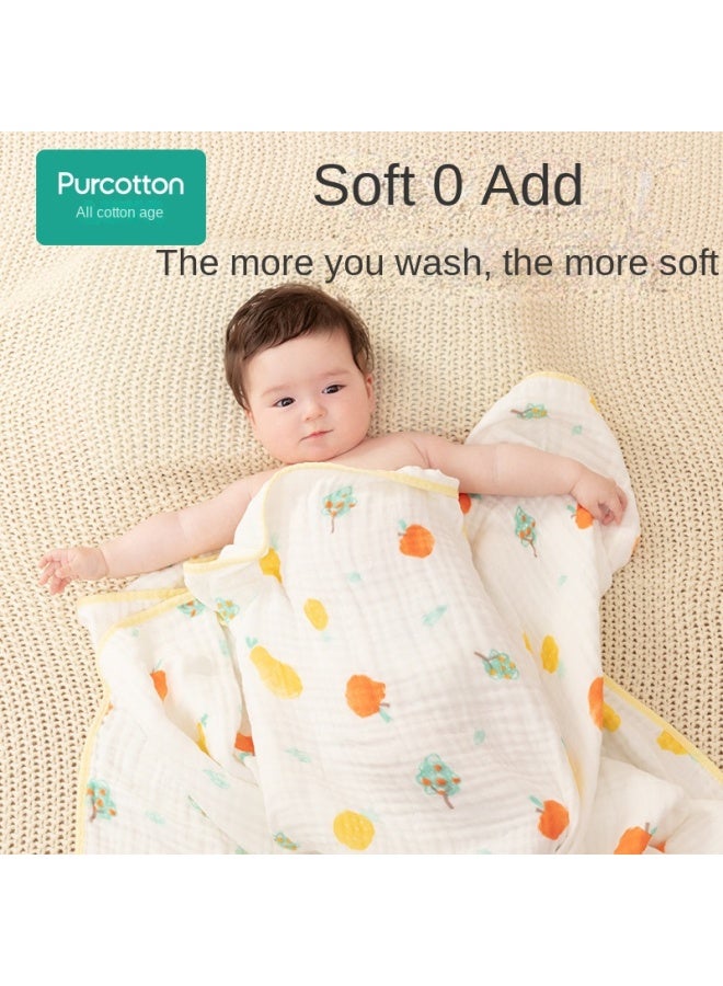 purcotton Large Size Wrap】100% Gauze Bath Towel For Kids, Infant Swaddle Blanket For Outings And Covering - Image 3