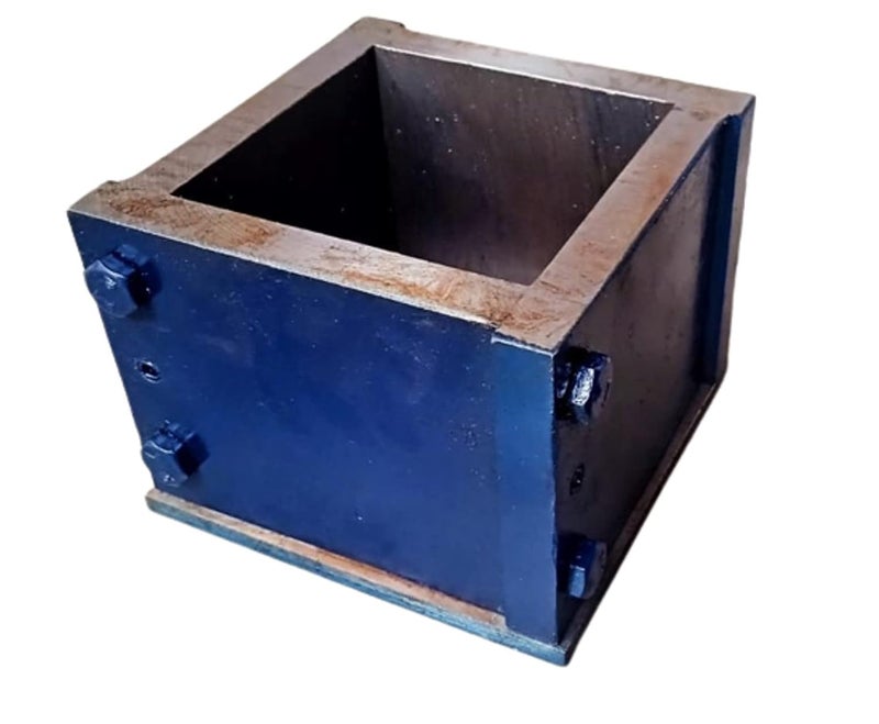 Heavy-Duty Cube Mould 70.6 mm for Concrete Testing | Durable Cast Iron Construction | Accurate Laboratory Testing Tool - Image 3
