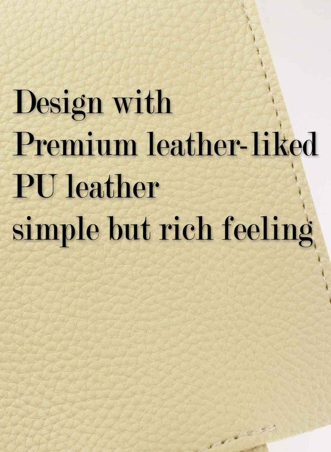 JESMINI Extra Large Rectangle Tissue Box Cover - Plus Size Tissue Box Holder with Bottom Belt [, Beige] Faux Leather Long Rectangular Tissue Holder for Bathroom/Home/Car/Office Decor, Large/1Pack - Image 4