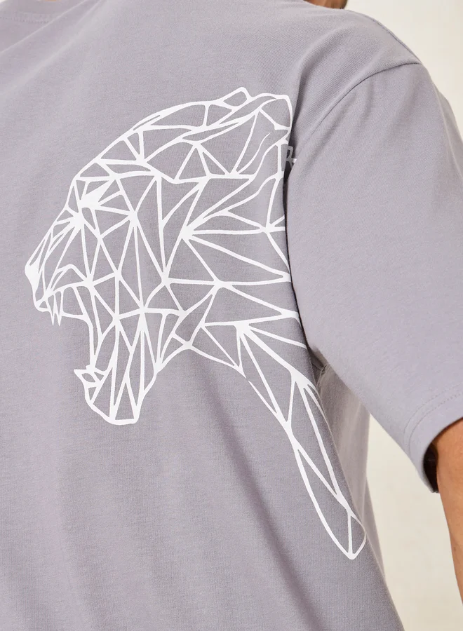 Styli Styli Tiger Graphic Print Oversized T-Shirt