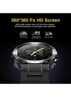 AOLON Tetra R2 Smart Watch Original 100 exercise modes Men Sports Fitness Tracker Bluetooth Call Black  - Image 2