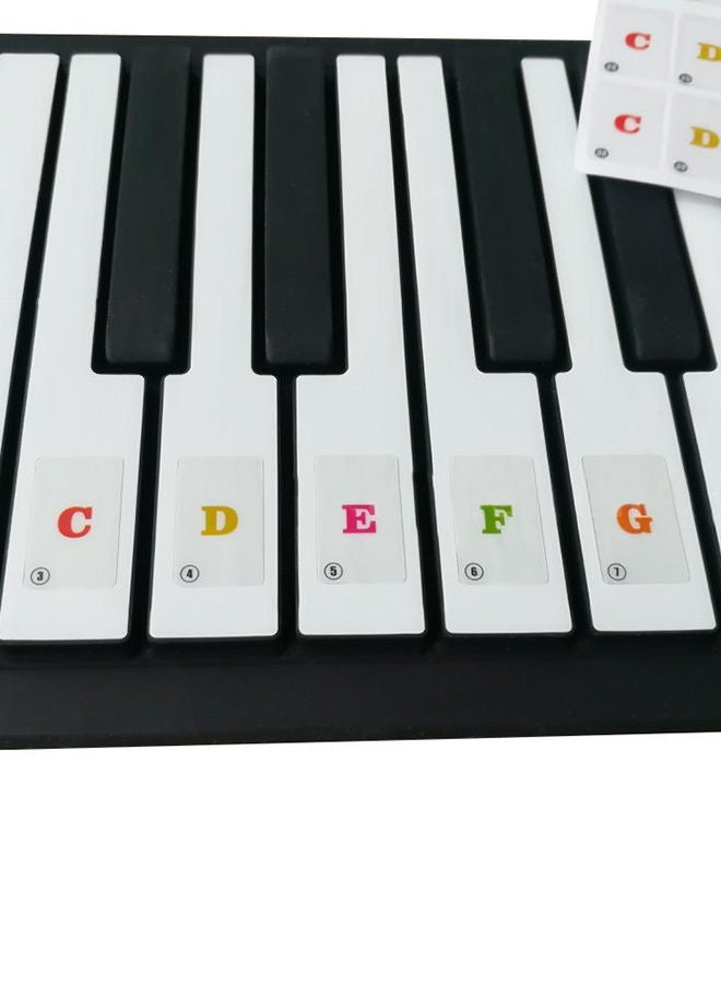 Loquat Colorful Removable Piano Keyboard Music Note Stickers For 37/ 49/ 61/ 88 Key Keyboards, I3528-13Z - Image 2
