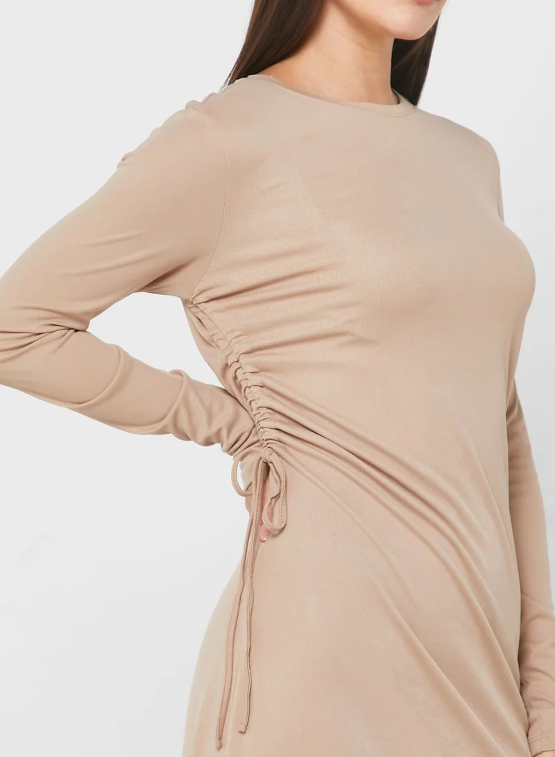 VERO MODA Ribbed Midi Dress