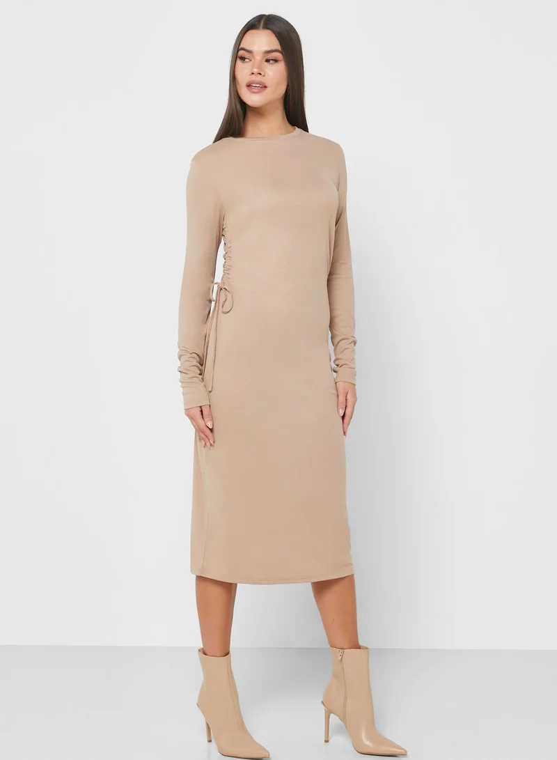 VERO MODA Ribbed Midi Dress
