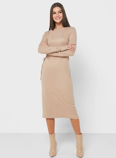 VERO MODA Ribbed Midi Dress