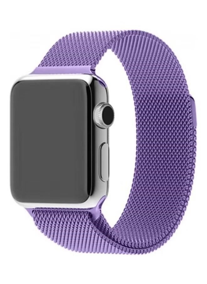 vesus - Stainless Steel Milanese Loop Mesh Band for Apple Watch 7/6/SE/5/4/3/2/1 38mm/40mm/41mm Lavender - Image 1