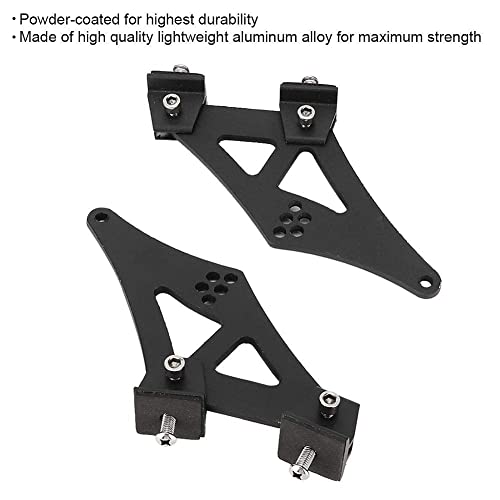 Akozon Spoiler Mount Brackets,Akozon 5" Universal Car CNC Aluminum Alloy Rear Wing Trunk Racing Tail Spoiler Legs Mount Brackets for Spoiler mounts Spoiler Brackets Jambe aileron Spoiler Bracket Spoiler - Image 3