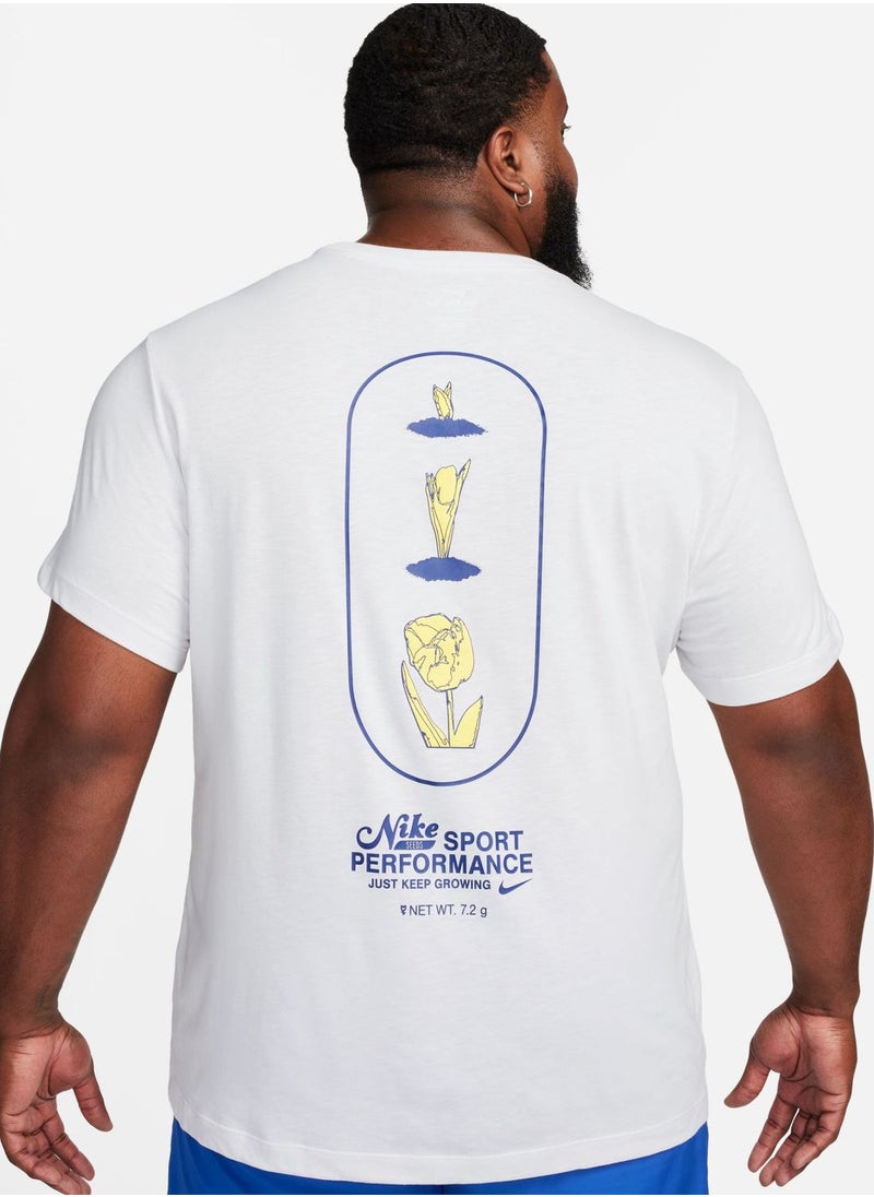 Nike - Dri-Fit 3Mo Slub Gfx T-Shirt - Image 1