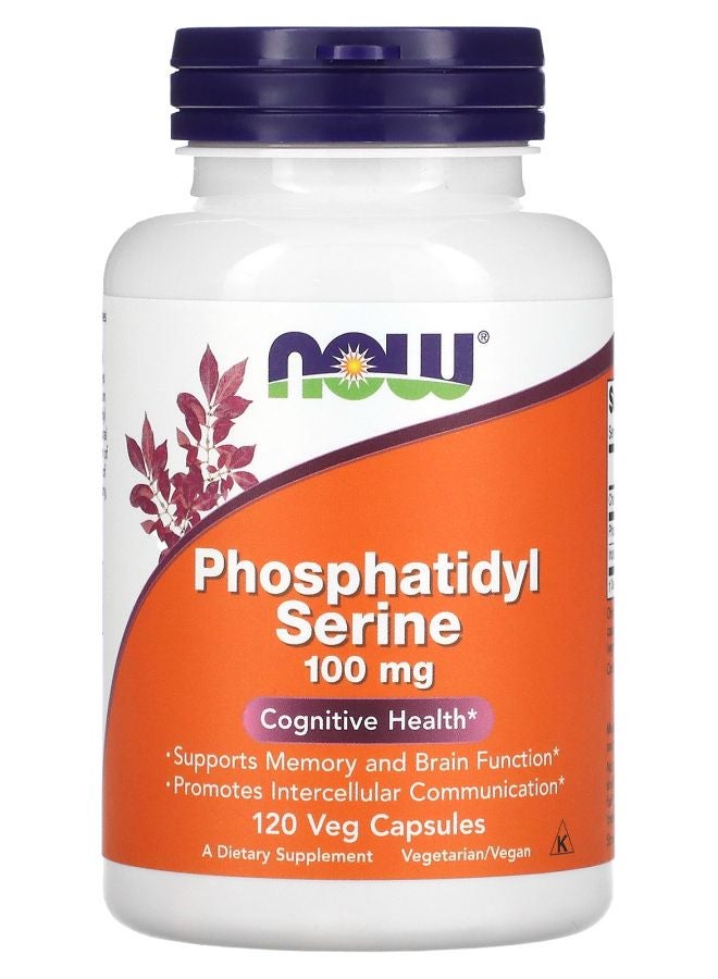 now Phosphatidyl Serine 100 mg 120 Veg Capsules