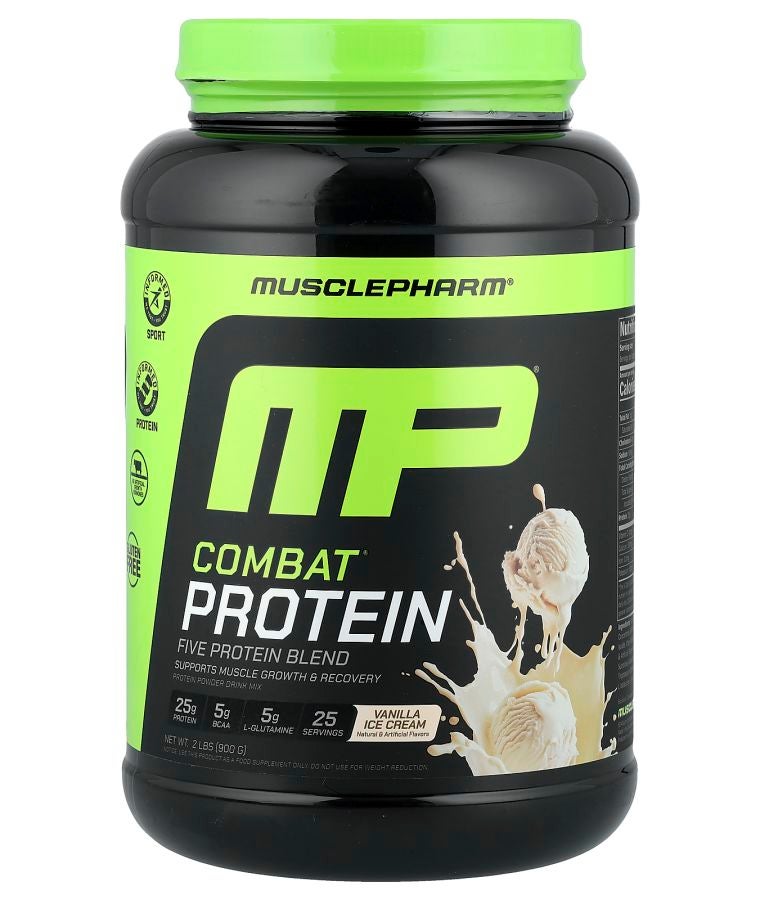 MusclePharm Combat® Protein Powder Vanilla Ice Cream 2 lbs (900 g)