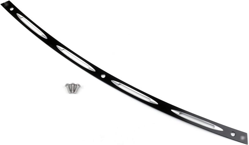 Artudatech Black CNC Cut Windshield Trim for 1996-2013 Electra Street Tri Glide FLHTC - Image 1