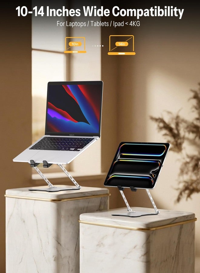 أوموتون حامل كمبيوتر محمول محمول من أوموتون، حامل كمبيوتر محمول فائق النحافة قابل لتعديل الارتفاع - Image 5