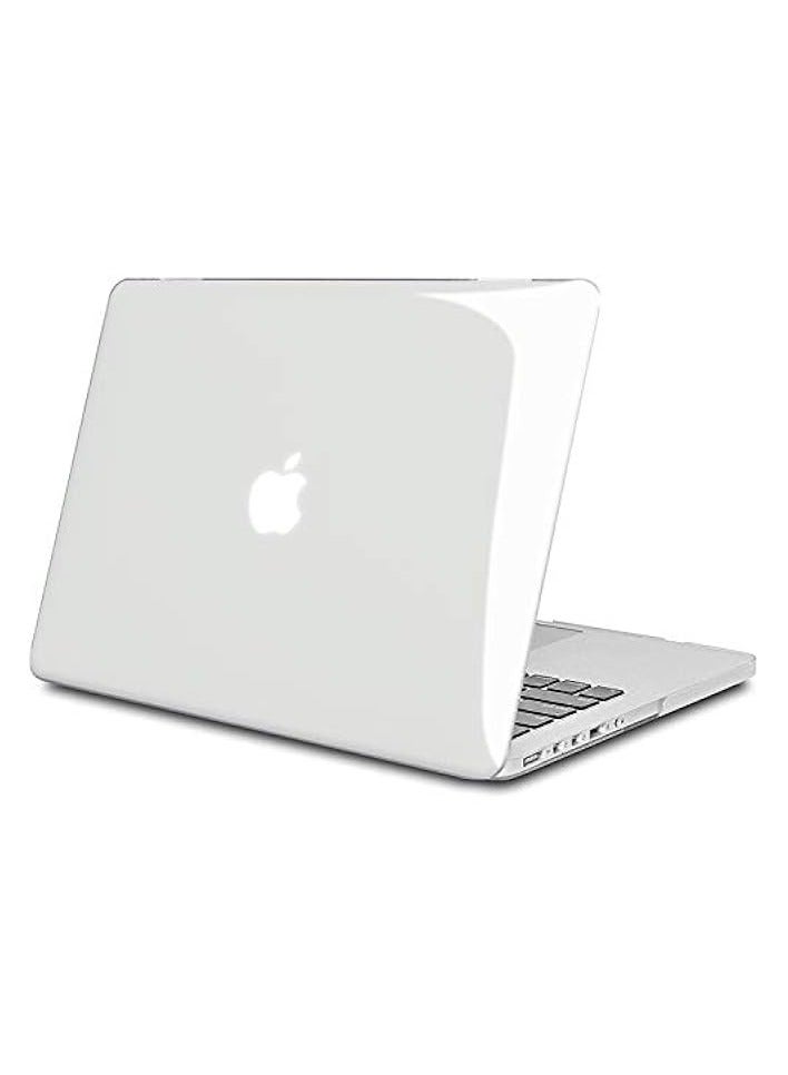 بروماس حافظة ماك بوك برو 13 ريتينا، حافظة بلاستيكية صلبة لجهاز ماك بوك برو ريتينا 13.3 بوصة مع غطاء لوحة مفاتيح شفاف بالاتحاد الأوروبي (Macbook Pro 13 REtina (A1502 &1425)، شفاف) - Image 2
