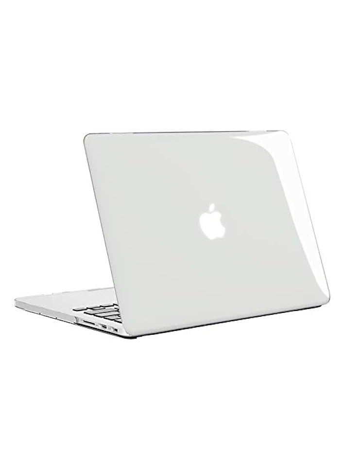 بروماس حافظة ماك بوك برو 13 ريتينا، حافظة بلاستيكية صلبة لجهاز ماك بوك برو ريتينا 13.3 بوصة مع غطاء لوحة مفاتيح شفاف بالاتحاد الأوروبي (Macbook Pro 13 REtina (A1502 &1425)، شفاف) - Image 4