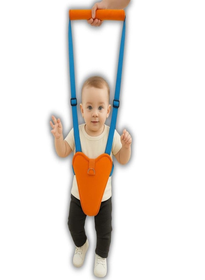 TAG24 Baby Walking Assistant Safety Harness | Adjustable Toddler Belt with Dual Foam Chest Support | Lightweight Infant Walking Helper | Baby Learning Walking Aid for Boys & Girls|Color-Orange - Image 1