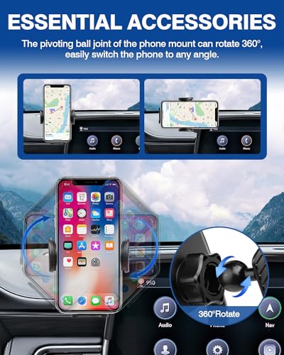 Autorder Car Phone Holder for 2021-2024 Chevrolet Chevy Suburban Tahoe/GMC Yukon Accessories Phone Mount 10.2-Inch Screen Cell Phone Automobile Cradles Hands-Free 360 Degree Rotation - Image 4