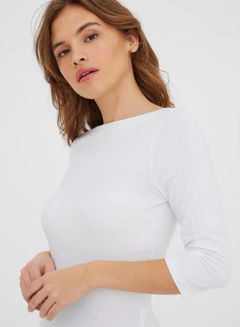 VERO MODA 3/4 Sleeve Basic Top