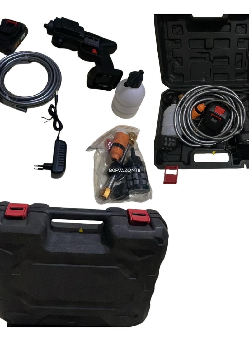 Cordless Rechargeable High Pressure Washer with Foam Bottle with Accessories – Portable and Easy to Use - Image 2