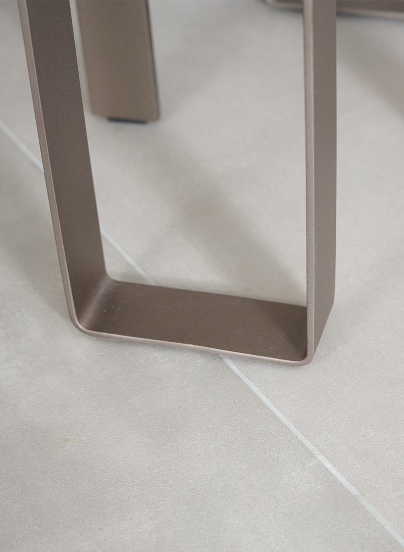 AL HUZAIFA FURNITURE Lezarde Side Table, Natural Marble  - Image 3