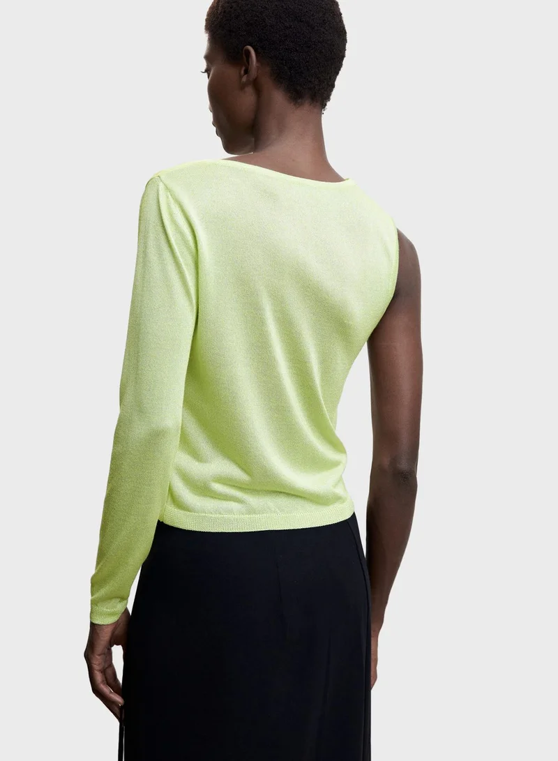 MANGO Round Neck Knitted Sweater