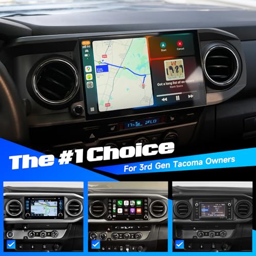 Dasaita Head Unit for Toyota Tacoma 2016-2023, with Wireless CarPlay & Android Auto, 11.6'' Android 13 Car Stereo, 8GB+256GB Off-Road GPS Navigation, Plug and Play Radio, OEM Style, Gray - Image 2