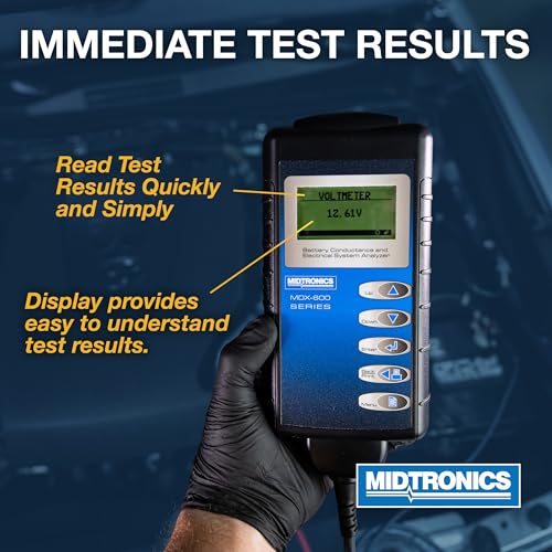 Midtronics ميدترونيكس - محلل موصلية البطارية والنظام الكهربائي الرقمي 12 فولت و 24 فولت - MDX-650 - اختبار للسيارات والدراجات النارية والمزيد - Image 3