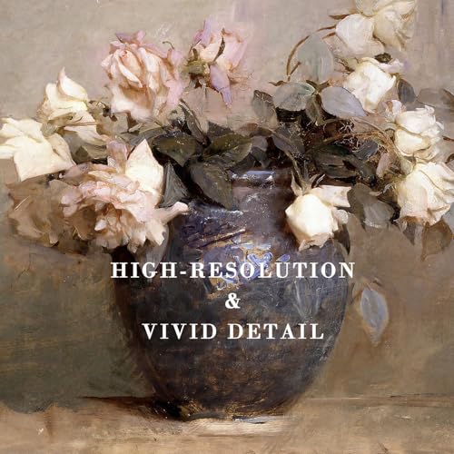 Kizbok Vintage Floral Wall Art, Vintage Wall Decor Retro Rustic Pink Rose Canvas Painting, Classical Pink Flower Vintage Art Prints, Farmhouse Wall Decor for Bathroom Bedroom(8"x10"-Unframed) - Image 2