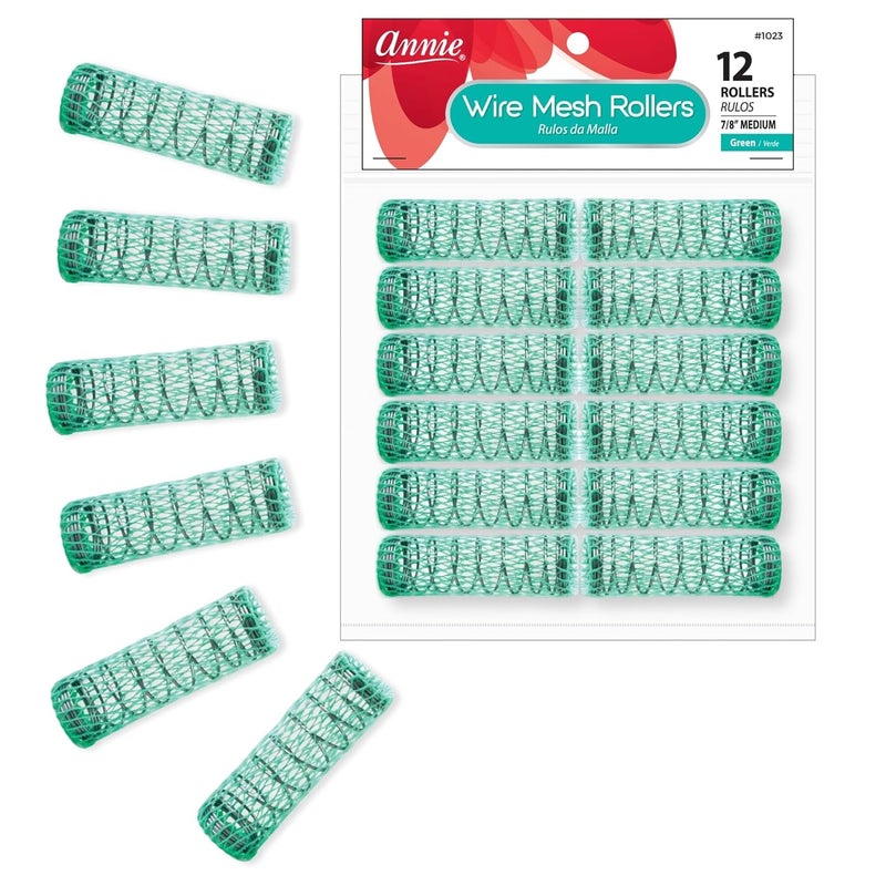 Annie 78 Wire Mesh Hair Rollers  12 Pcs