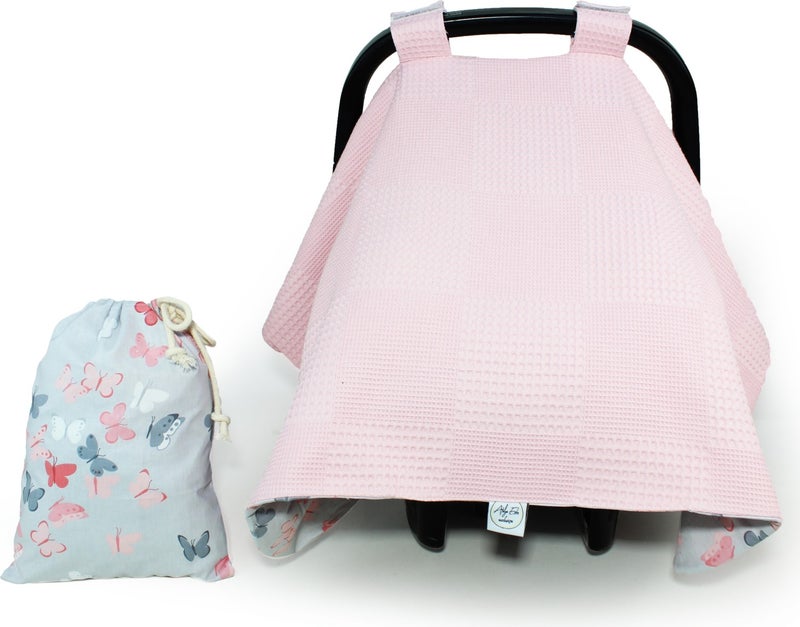 Atölye Eda Cotton Pique Stroller Cover Cushion Pouch 3 Pieces - Image 4