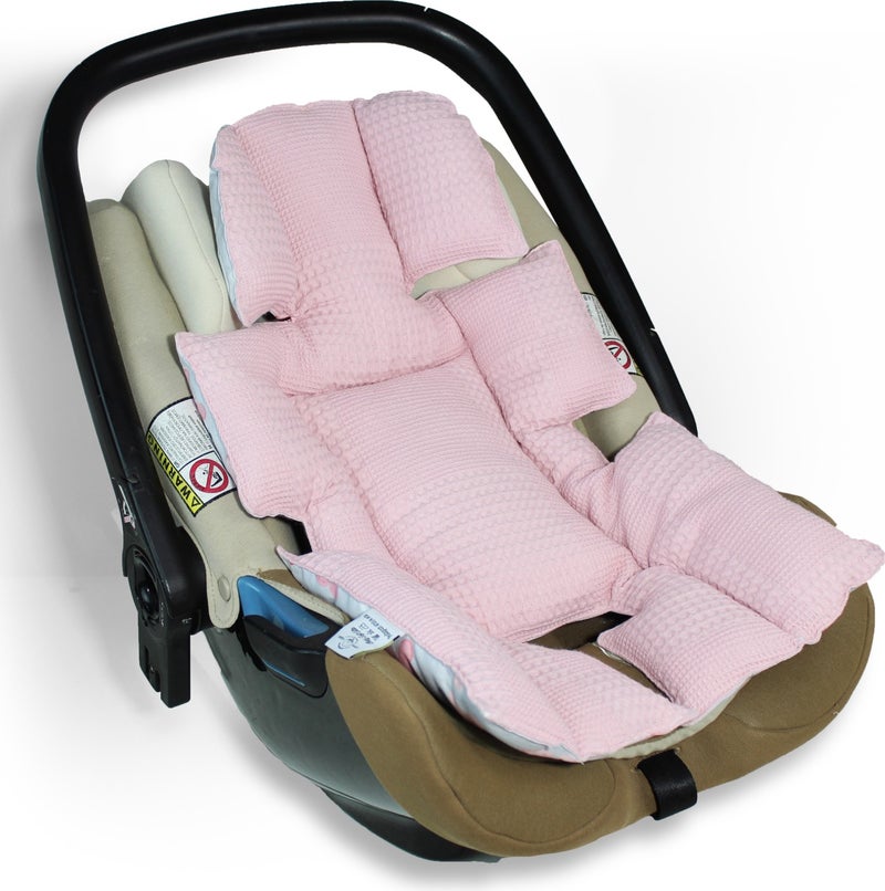 Atölye Eda Cotton Pique Stroller Cover Cushion Pouch 3 Pieces - Image 2
