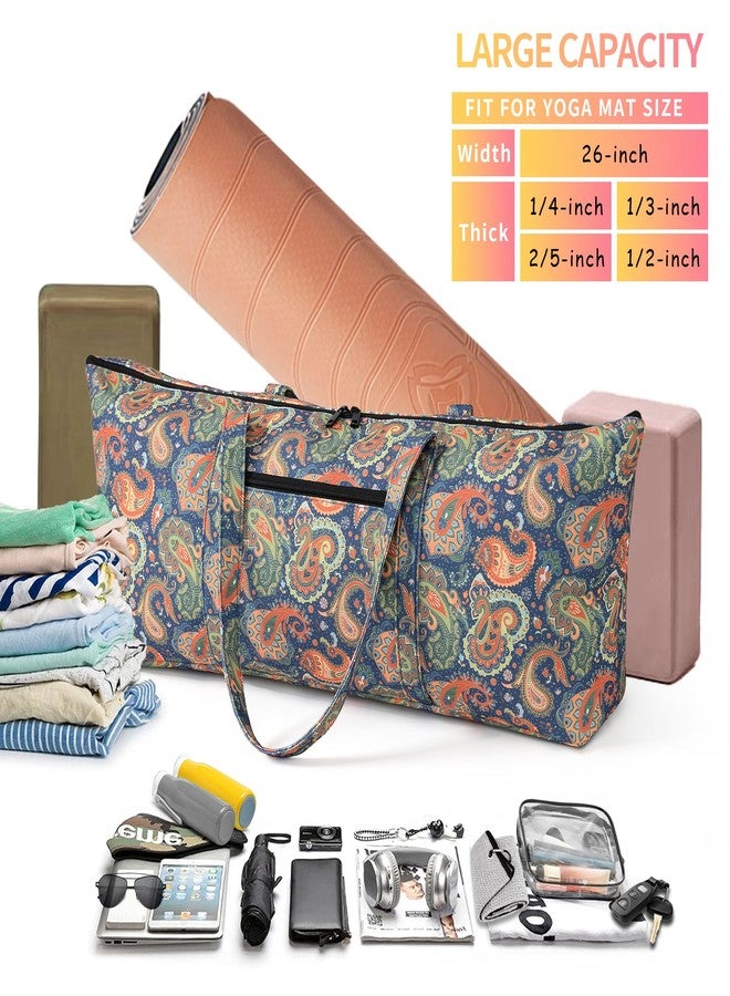 Boulder Bee Yoga Mat Bag with Wet Pocket, Large Yoga Mat Carrier, Yoga Gifts for Women, Gym Tote Bag for Travel Office Beach Workout - Image 5