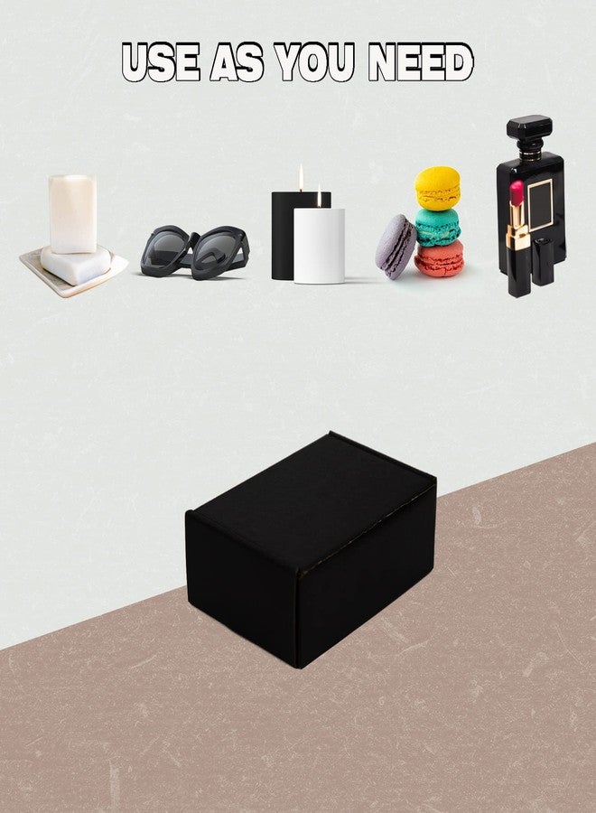 Sodissa 6x4x2 Inches Shipping Boxes Pack of 25, Packaging Corrugated Cardboard Mailer Boxes for Small Bussiness, Black - Image 4