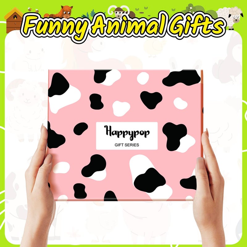 Happy Pop HAPPYPOP Funny Cow Print Socks - Cow Print Socks Women, Funny Cow Gifts, Gifts for Cow Lovers Teen Girls - Image 3
