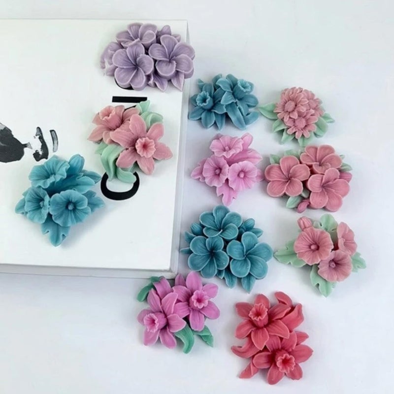 Skytail قالب شمعة زنبق سكاي تايل قوالب زهور لصنع الشموع المعطرة شمع الشموع العلاج العطري الشوكولاتة الفوندان حلوى تزيين الكعك فن الطين البوليمر قوالب الراتنج قوالب الصابون افعلها بنفسك قالب الكعكة - Image 5