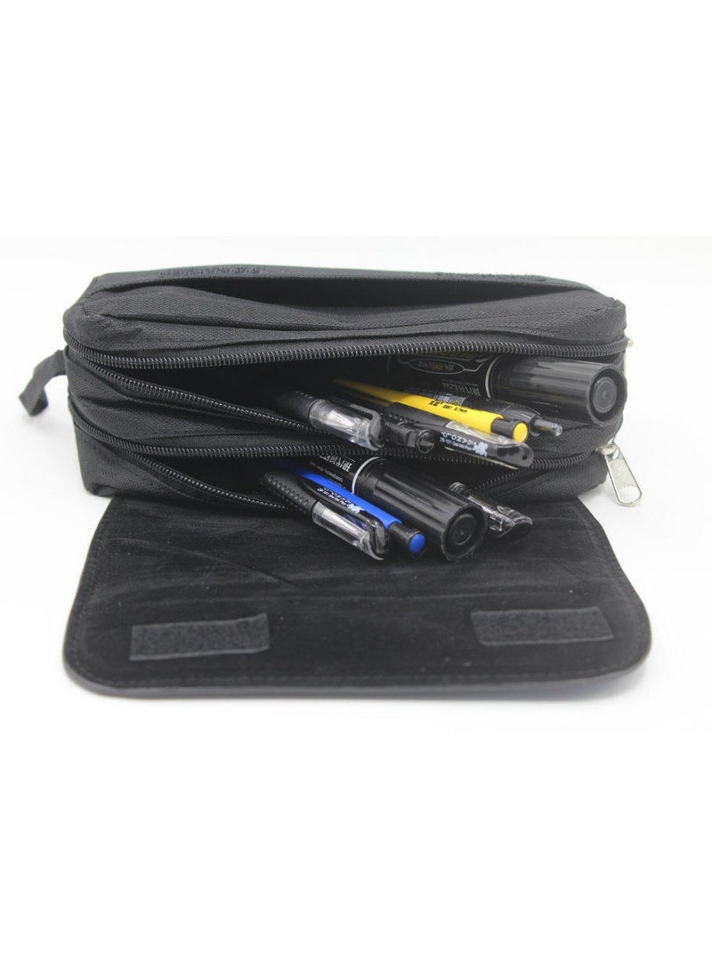 general Kpop Merchandise Marker Organizer Large Storage Pen Pouch Black and Pink Office Supplies - Image 4