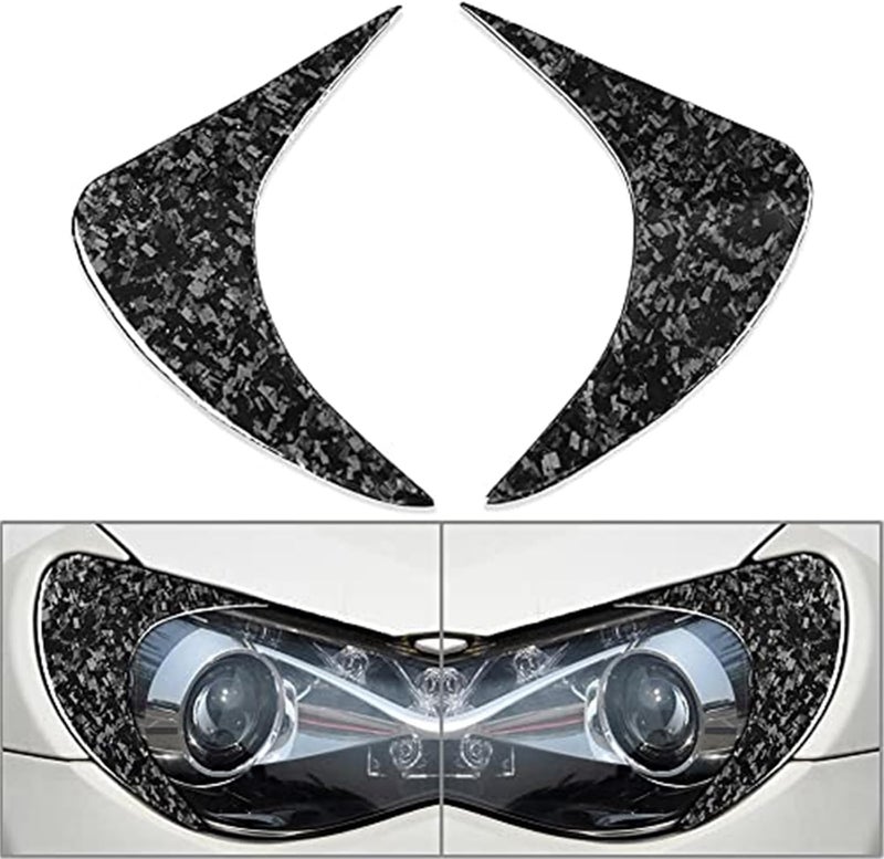 DEMULAX Carbon Fiber Headlight Eyebrow Trim for Toyota and Subaru - Image 3