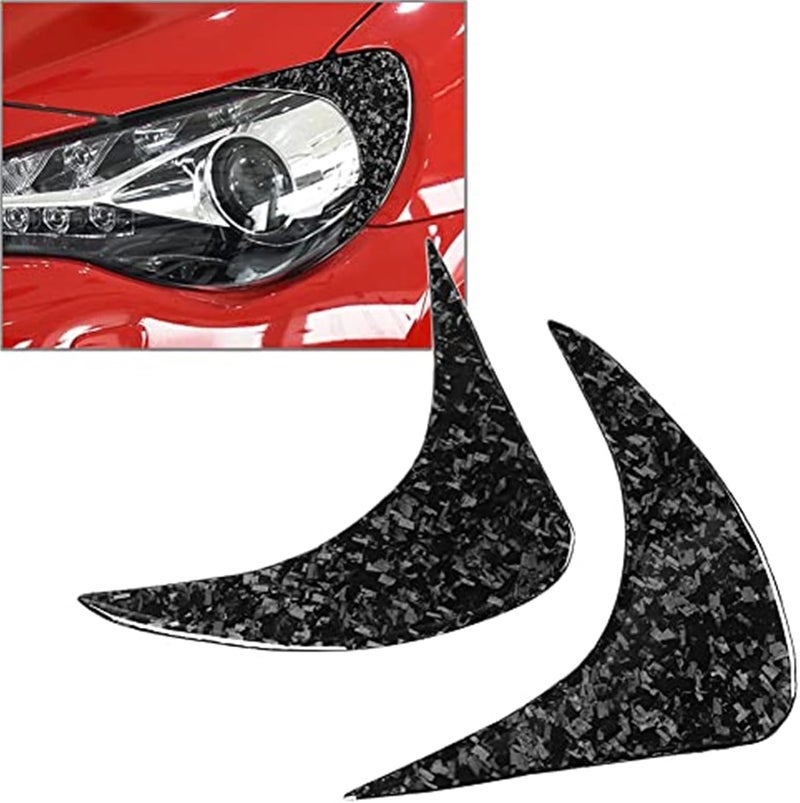 DEMULAX Carbon Fiber Headlight Eyebrow Trim for Toyota and Subaru - Image 2