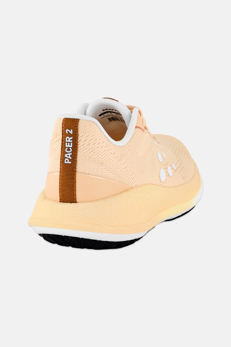 Craft Women Pacer 2 Lace Up Running Shoes, Beige - Image 3